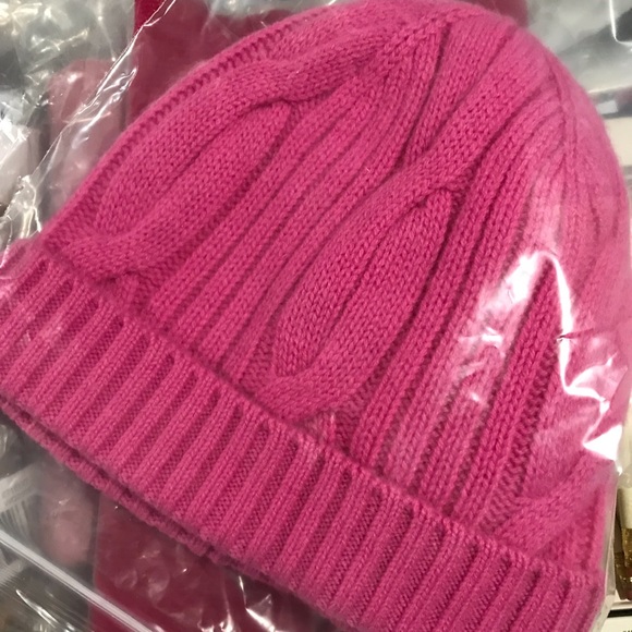 J Crew Ribbed Cashmere Cable-knit Beanie Hat - Picture 3 of 3